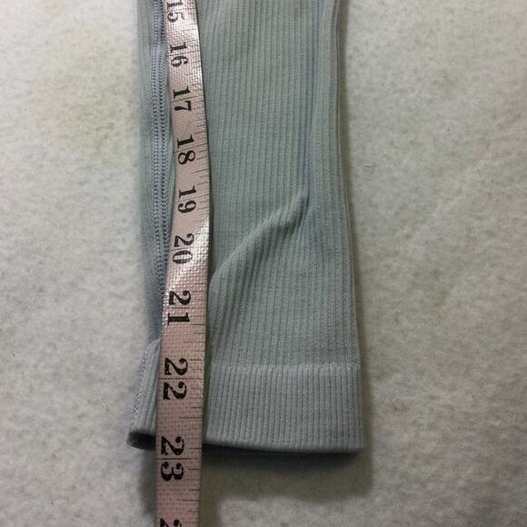 SPORTS 2 PC XS gray ribbed fitted athletic lounge comfort leggings top NEW B123 - Picture 10 of 11